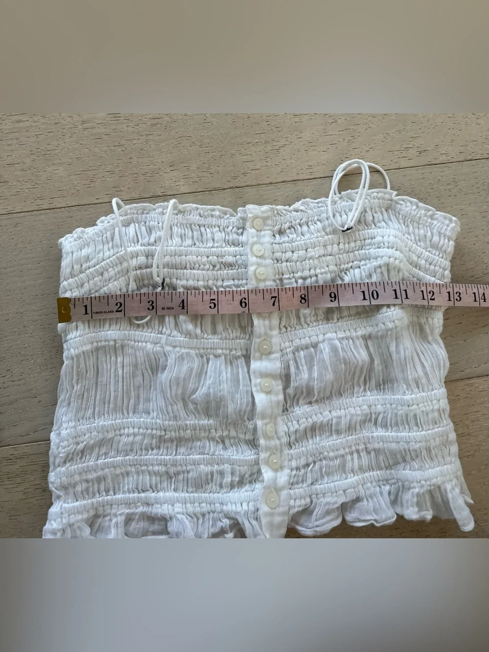 Free People One Women's Top Ivory Sz XS